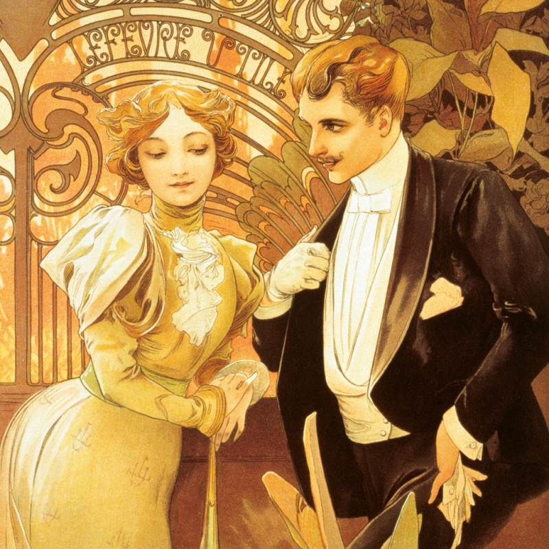 NOTIQUE Poznámkový kalendár Alfons Mucha 2026, 30 x 30 cm 3