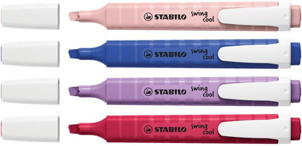 Zvýrazňovač, sada, 1-4 mm, STABILO "Swing Cool NatureCOLORS Wildflowers", 4 rôzne farby 3