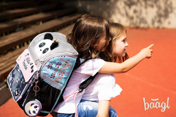 BAAGL SADA 5 Zippy Panda: aktovka, peračník, vrecko, zástera, peňaženka 7