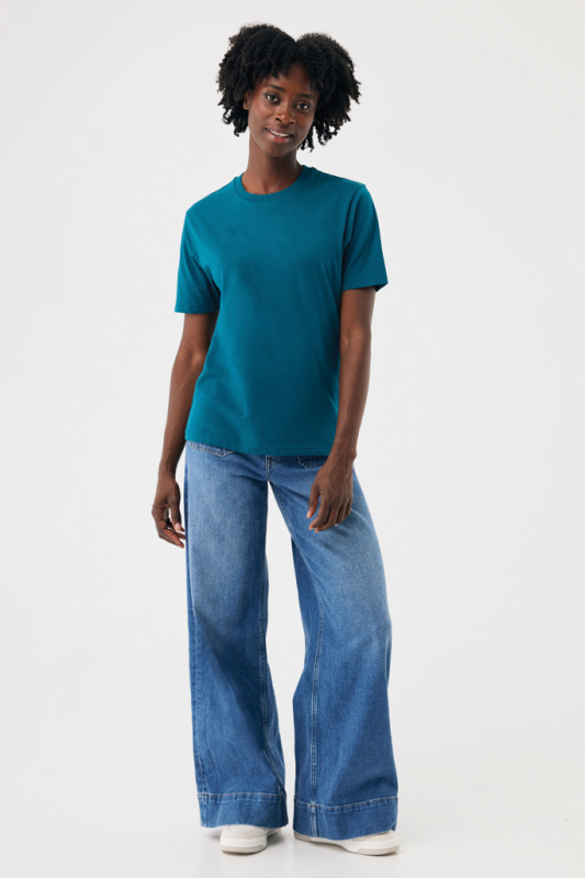 Tričko IQONIQ Brett z recykl. bavlny dark teal XXXL 11