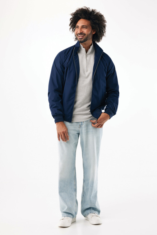 IQONIQ Odin mestská bunda z recyklovaného polyesteru námornícka modrá L 4