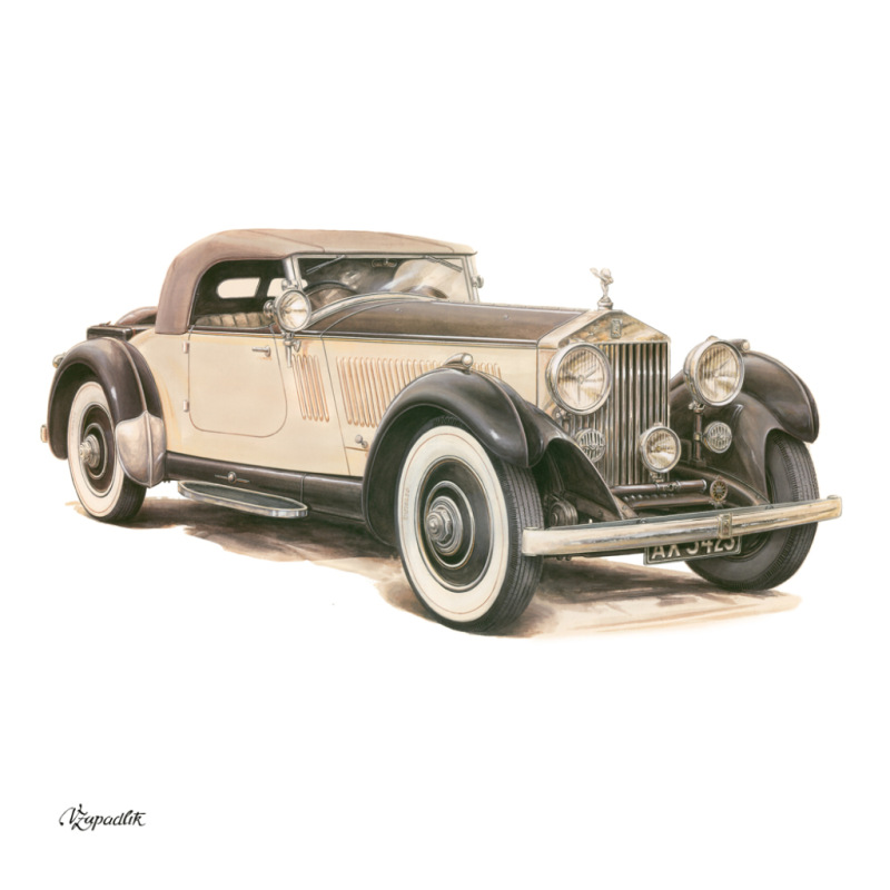NOTIQUE Poznámkový kalendár Classic Cars – Václav Zapadlík 2027, PLASTIC FREE, 30 x 30 cm 11
