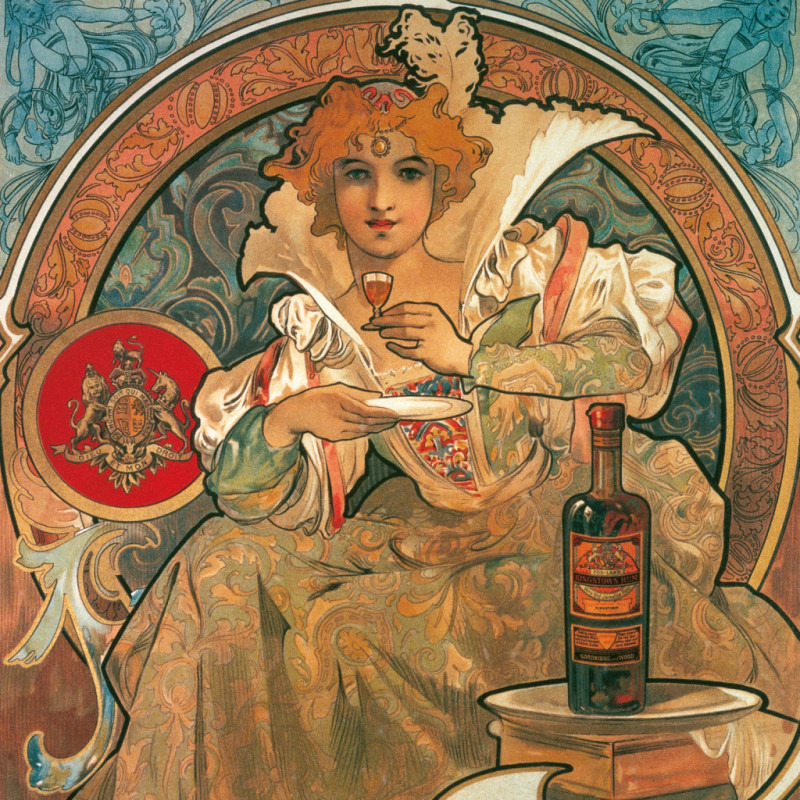 NOTIQUE Poznámkový kalendár Alfons Mucha 2026, 30 x 30 cm 2