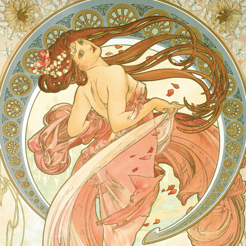 NOTIQUE Poznámkový kalendár Alfons Mucha 2026, 30 x 30 cm 5