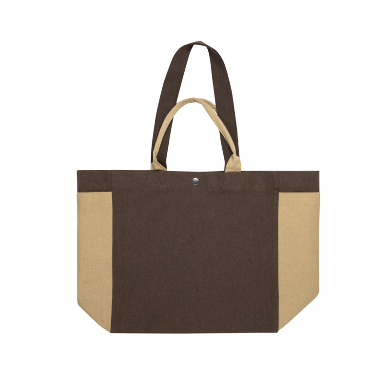 BEAU AWARE™ všestr. shopper taška z 400 gsm recykl. plátna hnedá 2