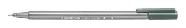 Liner, 0,3mm, STAEDTLER "Triplus", olivová