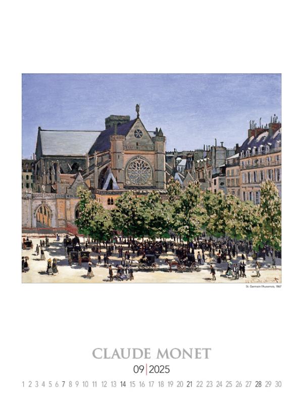 Nástenný kalendár Claude Monet 2025