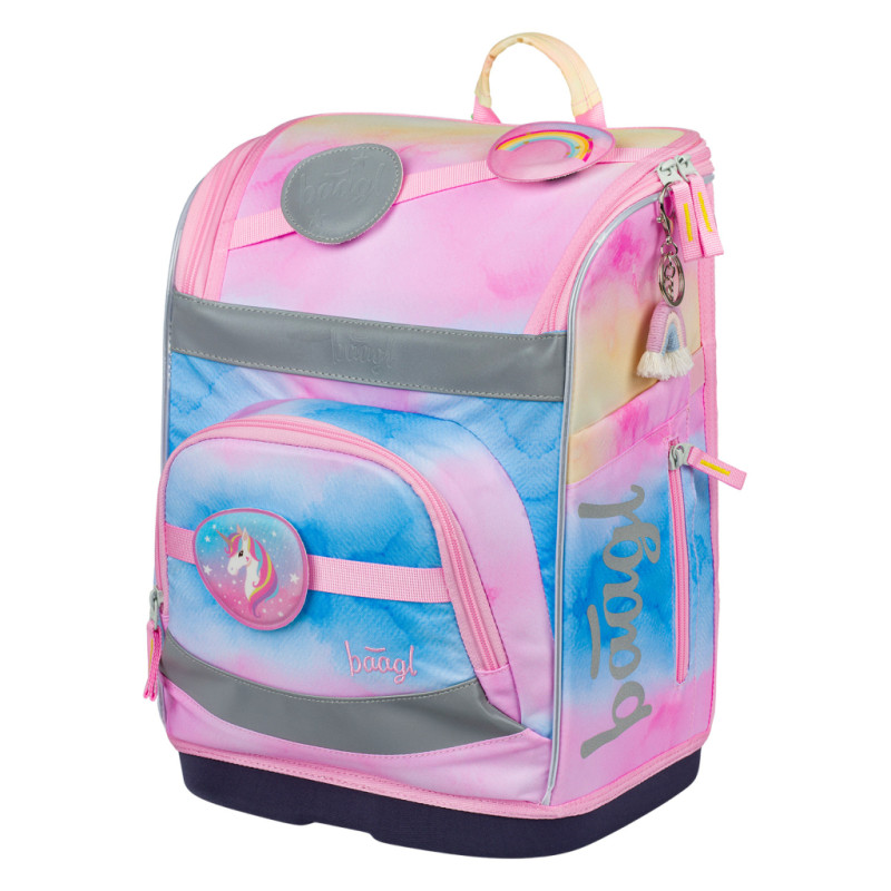 BAAGL Školská aktovka Zippy Plus Rainbow Unicorn 1