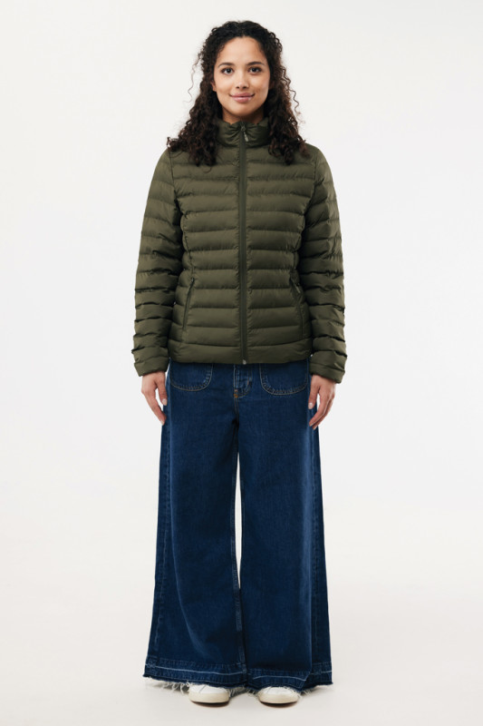 IQONIQ Maiko dámska prešívaná bunda z rec. polyesteru khaki L 5