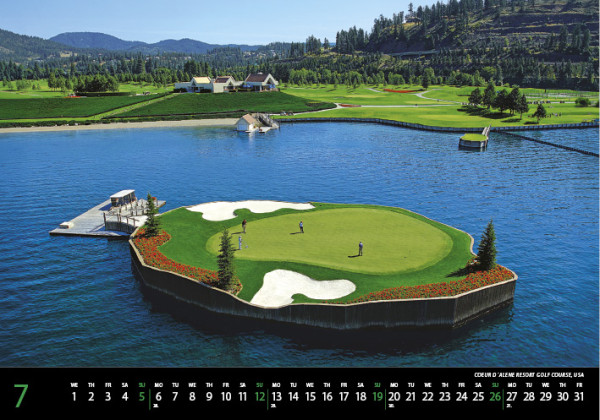 Nástenný kalendár Golf 2026 7
