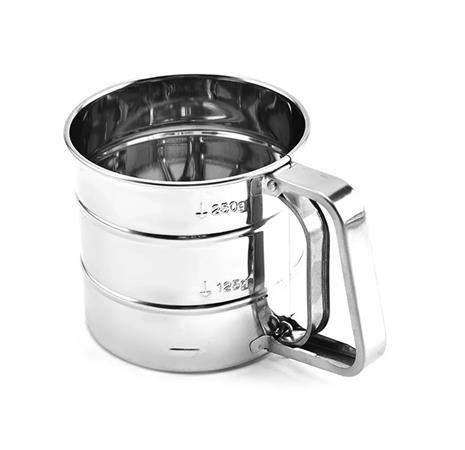 . Cukrárska dóza na práškový cukor, 250 ml, nerez