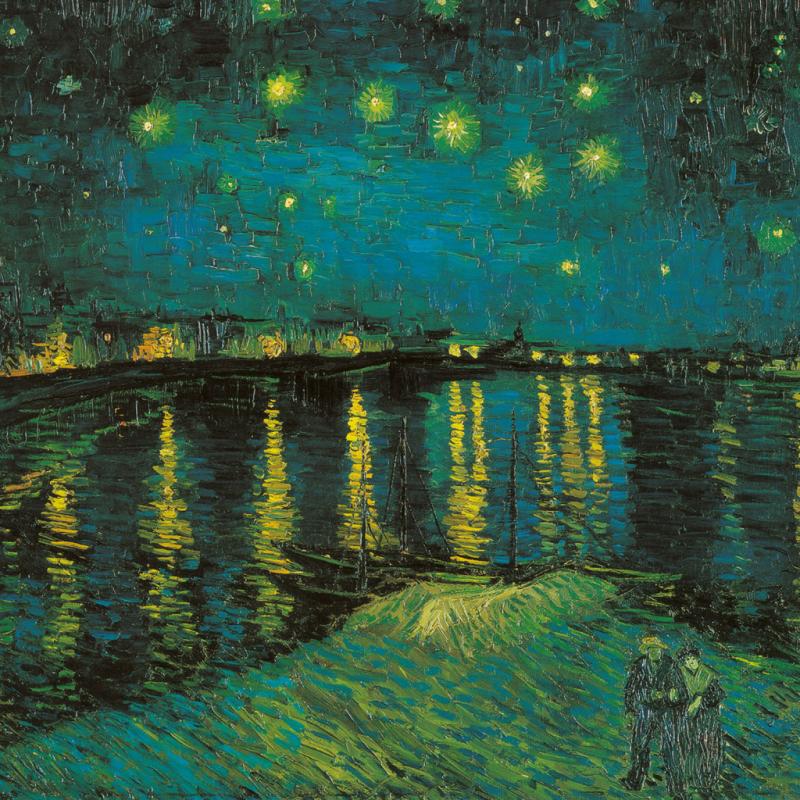 NOTIQUE Poznámkový kalendár Vincent van Gogh 2025, 30 x 30 cm