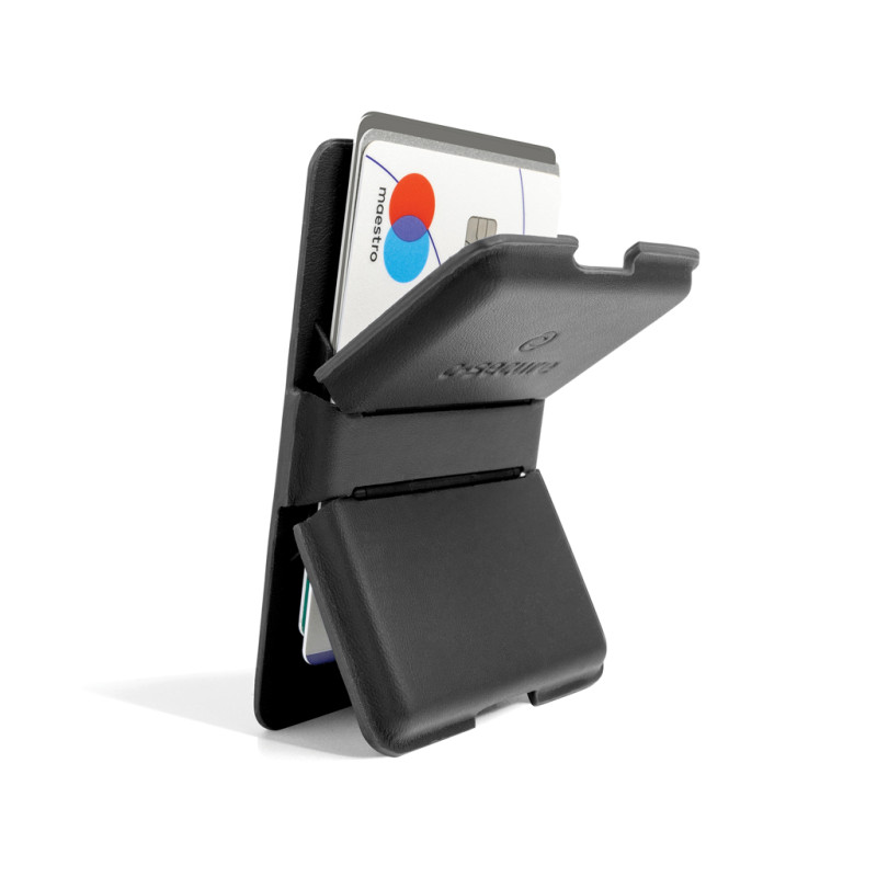 C-Secure MagSafe kartové púzdro na telefón čierna