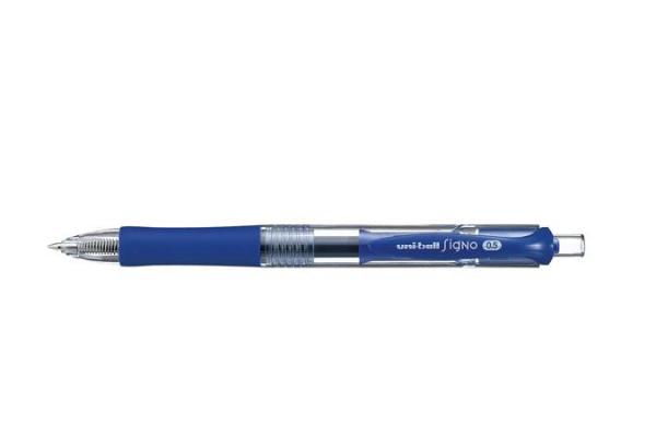 Gélové pero, 0,3 mm, stláčací mechanizmus, UNI "UMN-152", modré