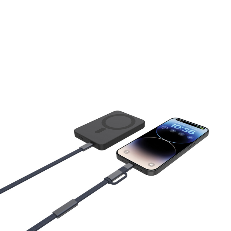 Arc RCS 60W 120 cm 2 v 1 rýchlonabíjací kábel modrá 2
