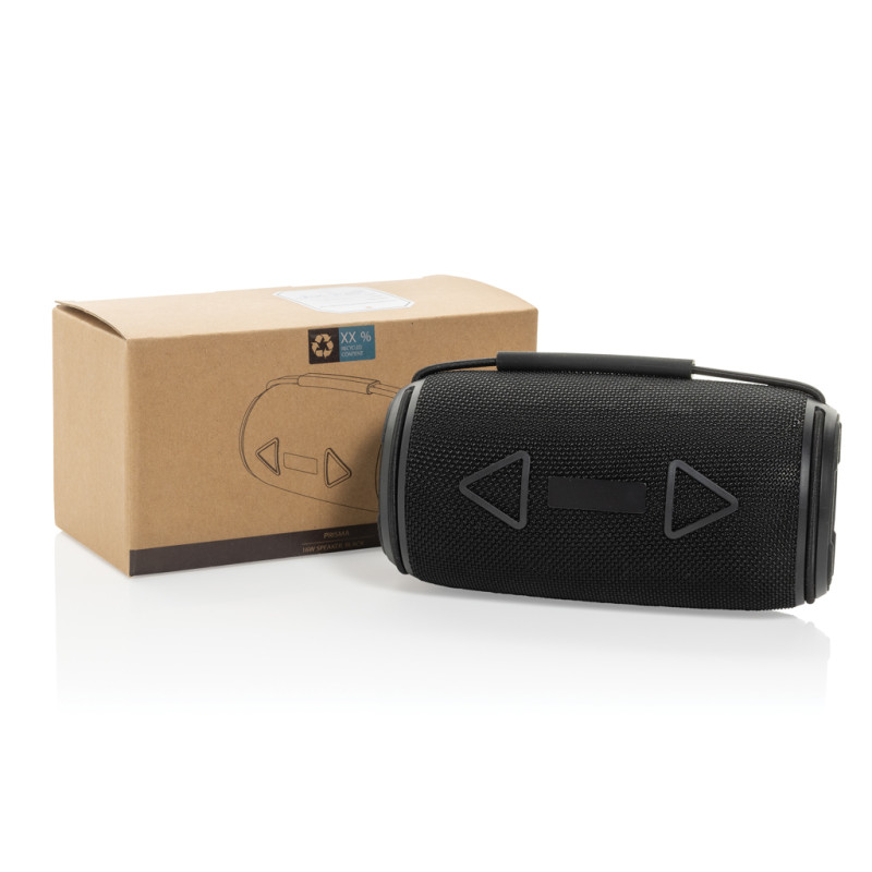 Prisma vodeodolný IPX 4, 16W reproduktor z rec. plastu RCS čierna 12