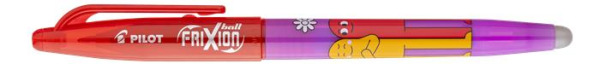 Roller, 0,35 mm, odstrániteľné písmo, s vrchnákom, PILOT "Frixion Ball Friends",fialový