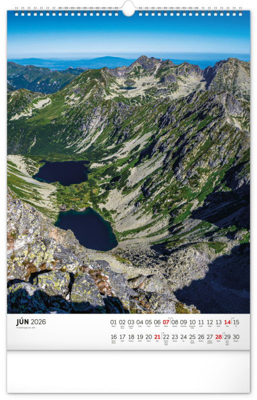 NOTIQUE Nástenný kalendár Tatry 2026, 33 x 46 cm 6