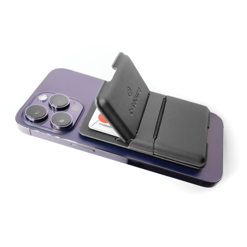 C-Secure MagSafe kartové púzdro na telefón čierna 5